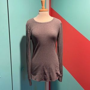 Long sleeve waffle shirt